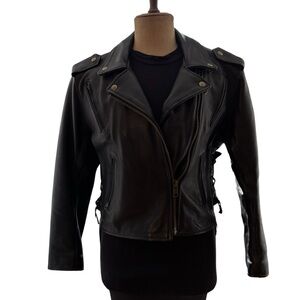 Women's Black Leather Jacket